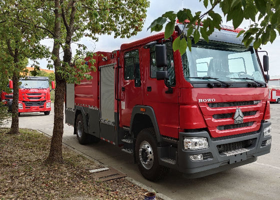 4×2 Drive Manul Control Fire Pump Foam Fire Truck with 10000kg Water 2000kg Foam