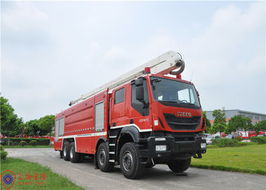 IVECO চ্যাসিস হেভি ডিউটি ​​8x4 ড্রাইভ ওয়াটার টাওয়ার ফায়ার ট্রাক উচ্চ স্প্রে করা